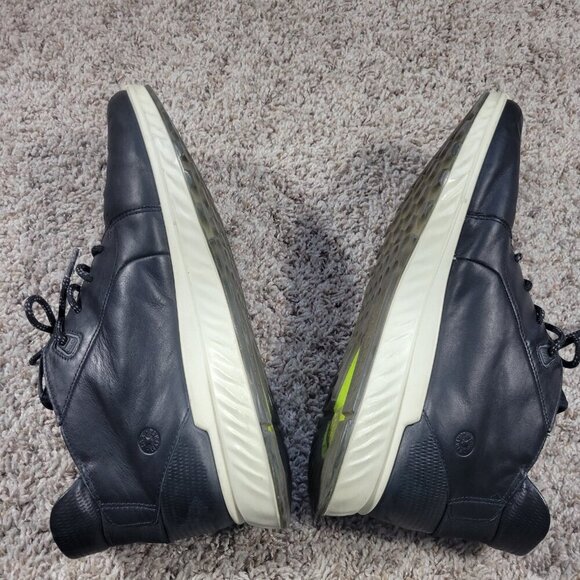 ECCO ST.1 High Men's Black Casual Shoes Sneakers Leather - Picture 7 of 9